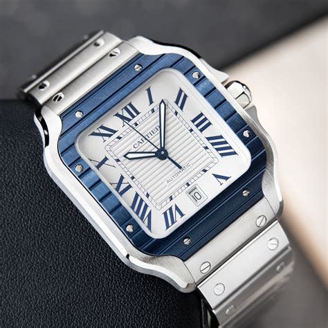 cartier santos wikipedia|cartier santos blue bezel.